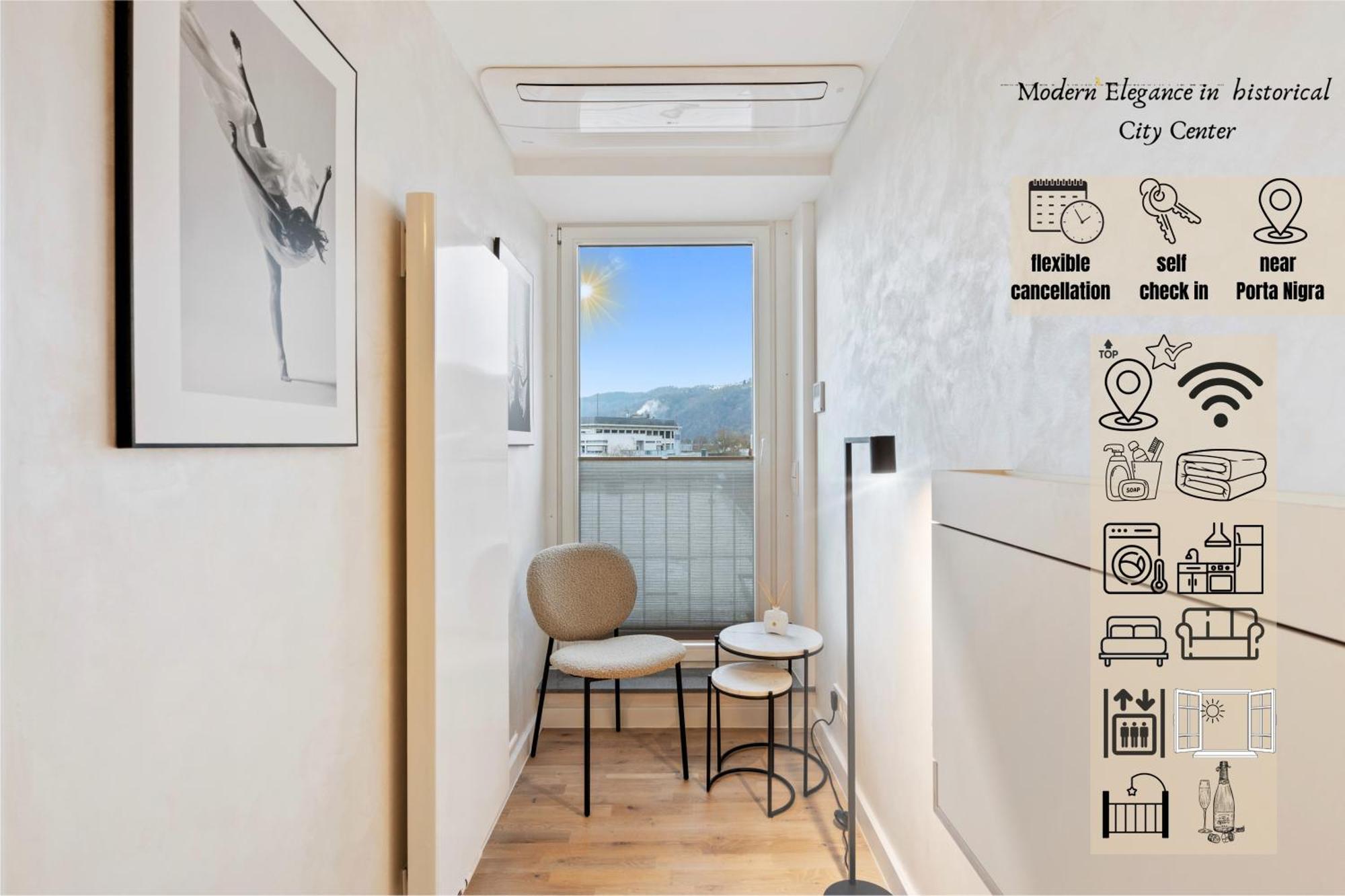 Modern Elegance In Historical City Center Трир Екстериор снимка
