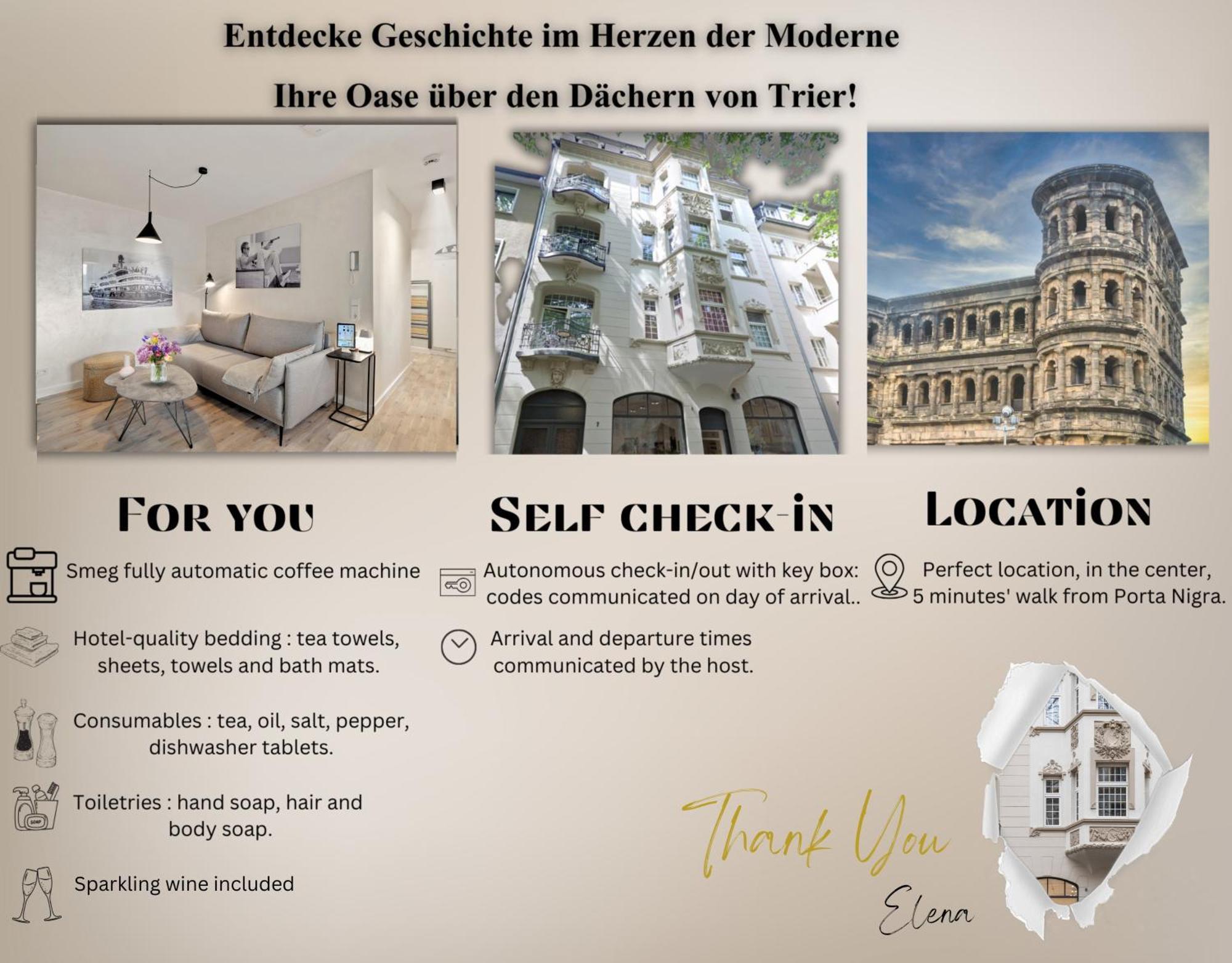 Modern Elegance In Historical City Center Трир Екстериор снимка
